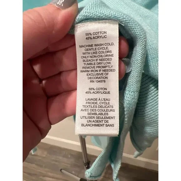 Vineyard Vines Women’s Hooded Knit Sweatshirt Medium - Picture 8 of 8